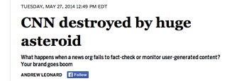 Illustration for article titled CNN Needlessly Terrifies Thousands By Publishing Asteroid Hoax